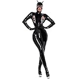 Dominatrix - Disfraz de piel de cuerpo completo para cosplay