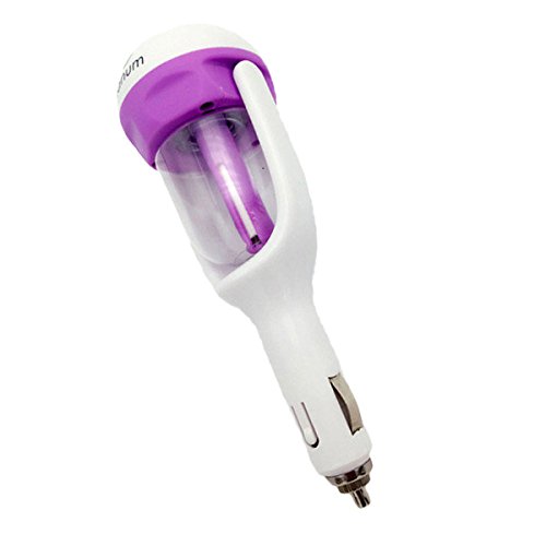 YONGYAO Purificador de Aire de humidificación Coche Aroma AromaLa Terapia difusor de aceites dc12v Filtro de Aire negativeion-Rosado