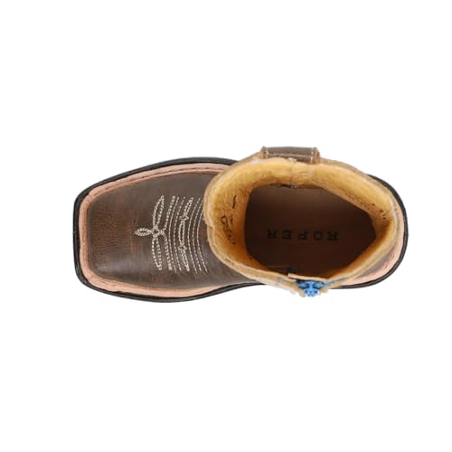 ROPER Toddler Boys Parker Casual Boots Mid Calf - Brown4