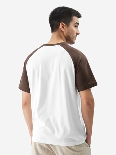 Image of The Souled Store Official The Godfather: Corleone Men and Boys Short Sleeve Round Neck White and Brown Graphic Printed Regular Fit T-Shirts