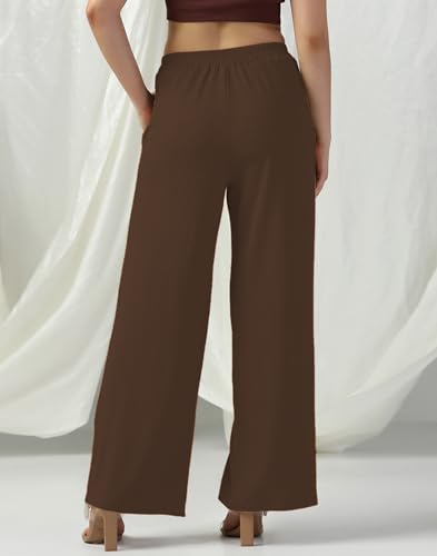 Image of Selvia Women's Lycra Straight Korean Style Trouser, Regular Fit Casual Pants