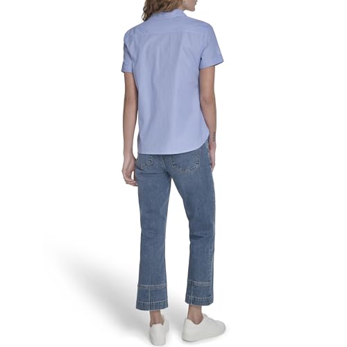 Image of Nautica Women's Button Front Short Sleeve Camp Shirt