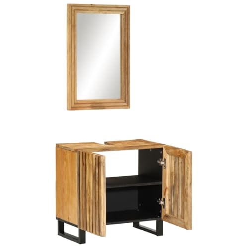 Avvertenza:Per evitare il ribaltamento, questo prodotto deve essere utilizzato con il dispositivo di fissaggio a parete incluso.Buono a sapersi:Il lavabo non è incluso nella consegna.Viti e tasselli per l'interno della parete non sono inclusi. Vi consigliamo di utilizzare viti e tasselli adatti alle vostre pareti. Se non siete sicuri, potete consultare un professionista. Si prega di leggere e seguire attentamente le istruzioni.Ogni articolo è unico con variazioni di colori e venature.