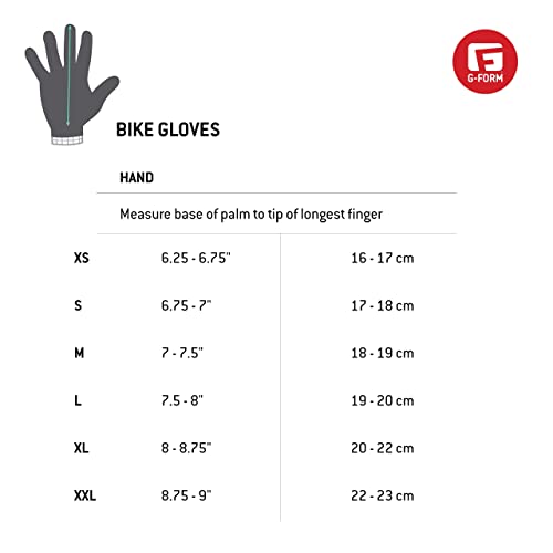 G-Form Pro Trail Mountain Bike Gloves - Mountain Biking Gloves with Knuckle Protection - for Men & Women - Protective Gear for Cycling & Biking Athletes - White Topo, Adult XS - Image 3