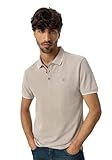Extérieur : 100 % coton Tiffosi Polo Mezza Manica in Cotone da Uomo Beige XL