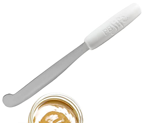 PB-JIFE! The Ultimate PB knife. Stir scrape and clean the BIG Jars (White 1)