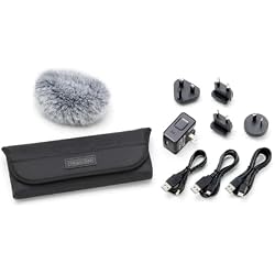 Tascam AK-DR11GMKIII Microphone Windscreen, Power Supply, Multi-Cables, Soft Bag | Soft Bag