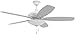 Craftmade JAM52W5-LED Jamison Triple Mount 52" Ceiling Fan with 20 Watts LED Light Kit, 5 Plywood Blades, White