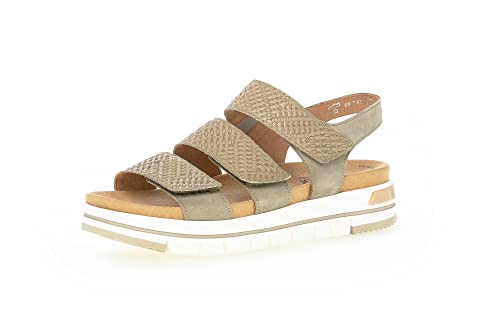 Gabor Damen Sandalen Davos Sandale Lederkombination Plateau Bequem Freizeit...