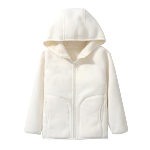 LittleSpring Kids Fleece Jacket with Hood Full Zip Fur Lined Warm Hoodies