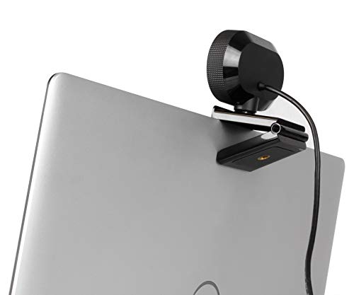 Aluratek 1080p HD Webcam with Ring Light, Auto Focus and Directional Noise Cancelling Mic, Universally Compatible, LED Adjustable Ring Light
