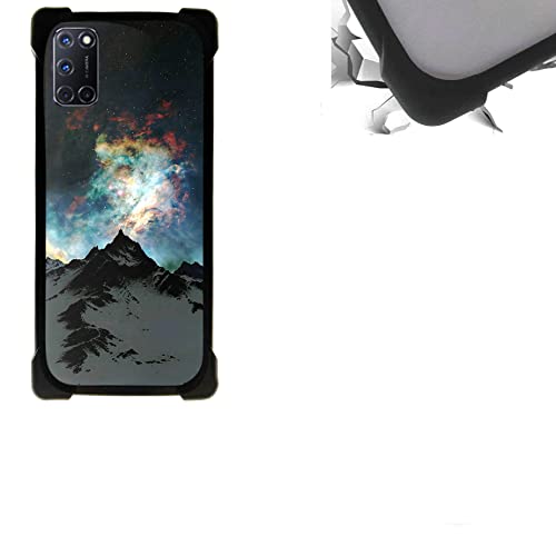 Aroepurt Cover per Oppo A72 Custodia Compatibile con Oppo A72 Cover Case Custodia Backplane per PC + Cornice Morbida in Silicone KA-HEI16