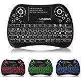 YAGALA Backlit Mini Wireless Keyboard with Touchpad 2.4G Rechargeable Backlit Handheld Remote Control Keyboard and Mouse Combo with Multimedia Keys for Android TV Box, PC, PAD, Smart TV, X-Box, HTPC