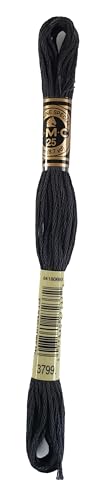 Image of DMC 6-Strand Embroidery Cotton Bundle - Pewter Gray Color Family - 5 Skeins of Thread - 8.7yd Skeins