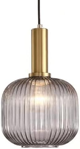 Chandelier en verre et métal au design minimaliste français pour îlot de cuisine