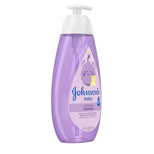 Johnson's Baby Calming Shampoo with Soothing NaturalCalm Aromas, Gentle, Hair Wash, Baby Essentials, Hypoallergenic, No Added Parabens and Sulfates, Baby Essentials, 20.3 fl. Oz - Image 4