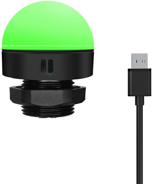 3-Stack USB LED Andon Tower Light, Single Layer, 5VDC, Red/Yellow/Green with Buzzer – Industrial Workstation Warning Light