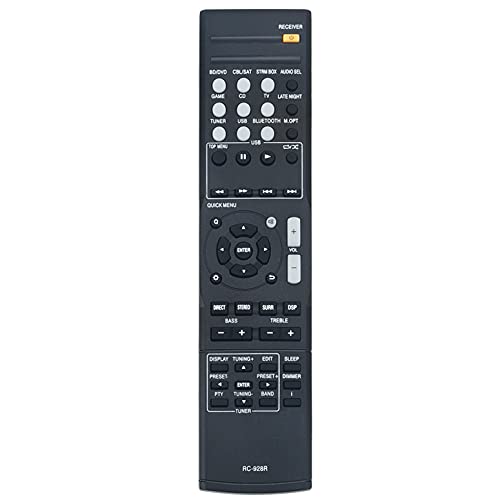 RC-928R Mando a distancia de repuesto para receptor AV Onkyo HT-S3800 HT-R397 TX-SR353 TX-SR373 HT-S3900 HTP-395 HTS3800 HTR397 TXSR353 TXSR373 HTS3900 HTP3 95