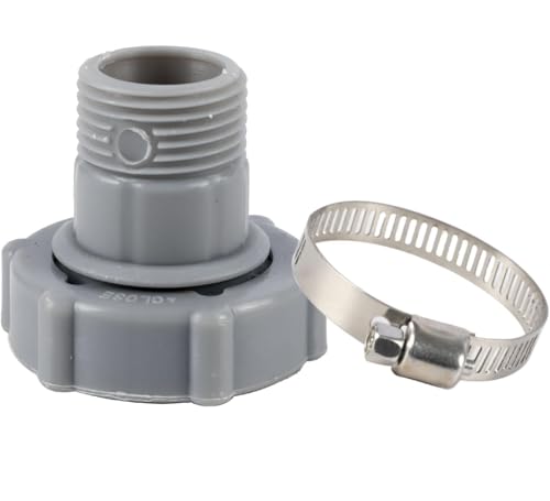XMSTOY Pool Drain Fits For Coleman/Above Ground/Bestway Pools ID 1.5-Inch Hose Adapter Drain Plug Connect To The Bottom Of The Pool and OD 1.0-Inch Internal Thread 3/4-inch Connect To The Garden Pipe