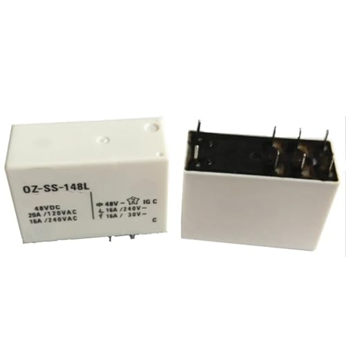 Relais 48V CC commutation haute capacité 16A à 8 broches