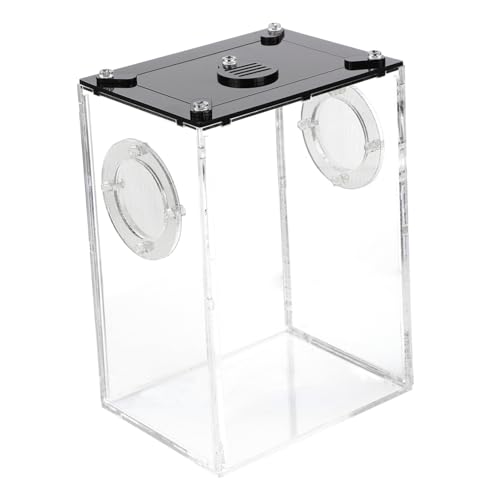 PENIKOKO 爬虫類飼育箱 透明アクリル製 ペット用通気性 給餌ボックス 多頭飼い対応 飼育や輸送にな可愛い生息地