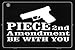 SMART BLONDE Piece 2nd Amendment Be with You Novelty Metal Large Parking Sign LGP-1484
