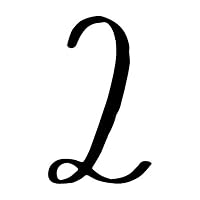 Amazon.co.jp: Number 6 From One Letter, Handwritten Style AH_PUNCH
