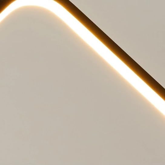 Lustre moderne suspension design LED noire pour éclairage de table de salon
