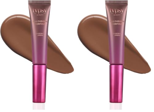 Image of Typsy Beauty | Silk Cushion Liquid Bronzer Contour Wand -Chocolate Drizzle | Hyaluronic Acid & Vit E | Cushion Tip Applicator | Formulated in Italy | 15ml (Pack of 2)