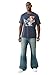 True Religion Men's Patch Buddha Tee – Short Sleeve Crewneck Graphic T-Shirt- Midnight Navy, M