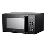 Statesman 23L 900W Digital Solo Microwave with Stainless Steel Interior, 11 Power Levels, 6 Auto-cooking Programmes, 95 Minute Timer (Black)