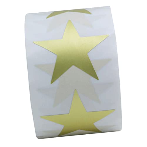 Tofficu 星型ステッカー 絶妙なデザイン 色の五芒星 報酬シール 男の子女の子用ご褒美ラベル 授与 クラスルーム プレゼント 工作用 貼って剥がせる粘着式