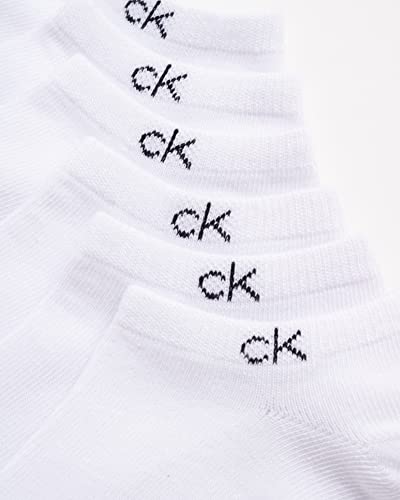 Image of Calvin Klein Mens No Show Socks - 6 Pack Soft Cotton Blend Cushioned Athletic Low Cut Socks for Men for Sports and Running