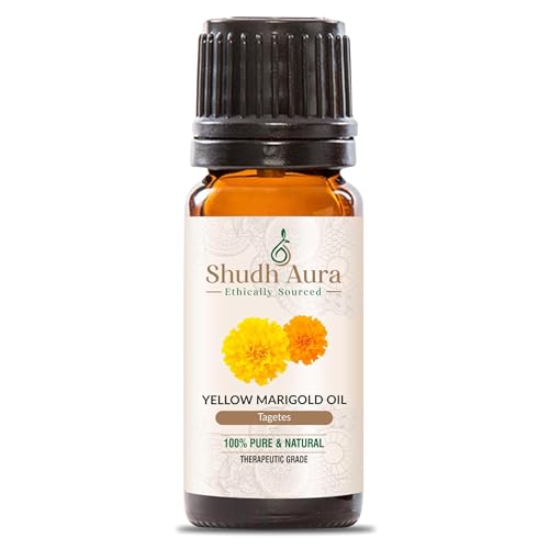 Yellow Marigold Essential Oil | 100% Pure Undiluted and Natural | Premium Therapeutic Grade Oils for Aromatherapy & Diffuser (5ML)