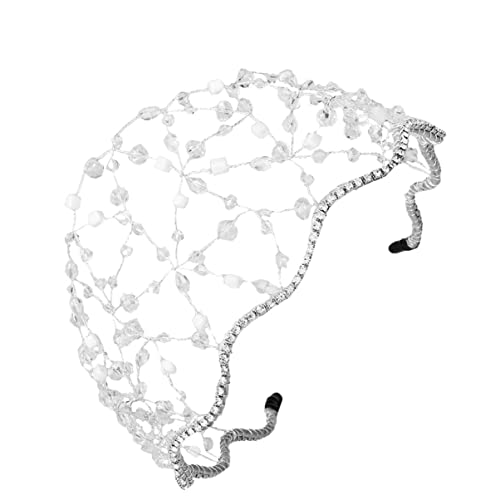Diadema de novia que no pesa con diamantes vintage para bodas largas
