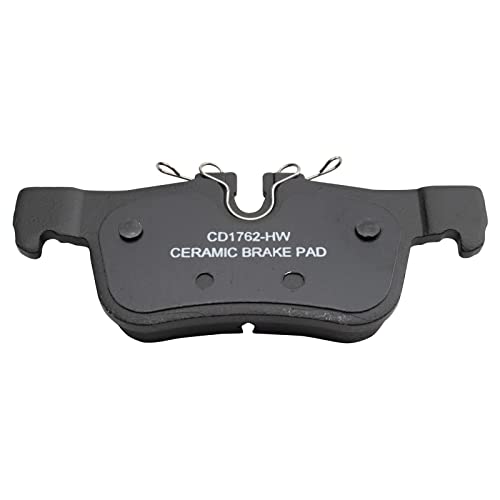 Image of TRQ Rear Brake Pad and Rotor Set Ceramic Rotors Compatible with 2020 Mini Cooper