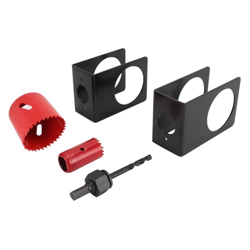 Kit instalación cerrojo con broca y sierras para puerta miniatura 3