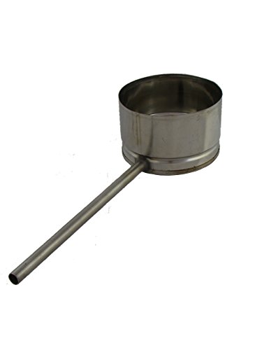 Kondensatschale mit seitlichem Ablauf (Bodenmontage), Edelstahl EW, Ø 100, 110, 120, 125, 130, 140, 150, 160, 180, 200, 220, 250 mm (200) Cover