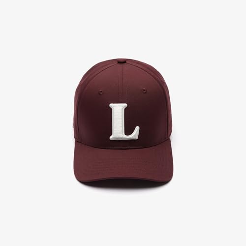 Lacoste Men's 3D Embroidered Cotton Twill Baseball Cap, Expresso, Small
