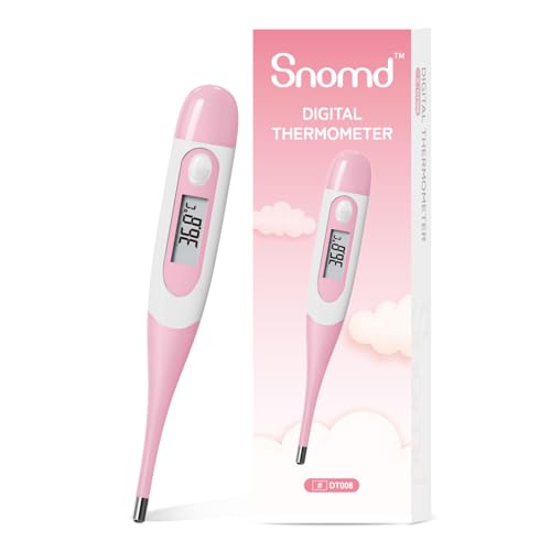 Thermomètre Flexible pour Adultes et Enfants, Thermomètre Buccal ...