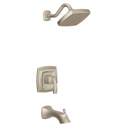Moen UT3693EPBN Voss M-CORE 3-Series 1-Handle Eco-Performance Tub and Shower Trim Kit, Valve Required, Brushed Nickel miniatura 1