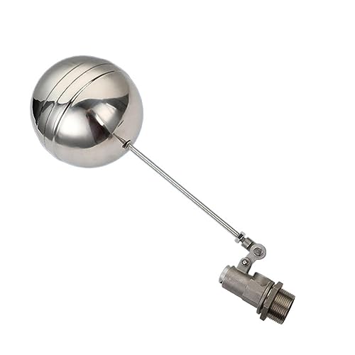 PIKETU Vannes à Bille Vanne Flottante Grand Réservoir d'eau Froide Et Chaude DN40 Régulateur De Niveau De Liquide en Acier Inoxydable avec positionnement précis