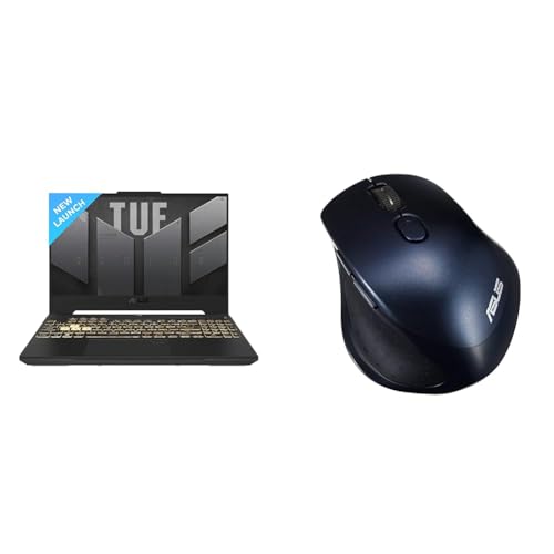 Image of ASUS TUF Gaming F15 (2023) 90WHr Battery, Intel Core i7-12700H 12th Gen, 15.6 inch FHD 144Hz, 8GB RTX 4060, (16GB /512GB SSD), FX507ZV-LP094W MW203 Mouse (Blue)