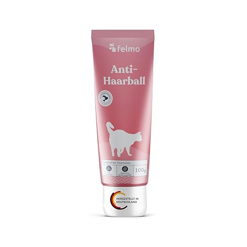 felmo Anti-Haarball-Paste für Katzen – Malzpaste mit Cellulose & Ölen, oft bei Haarballen, Verdauung & Darmgesundheit genannt – natürliches Ergänzungsfuttermittel, von Tierärzten entwickelt, 100 g