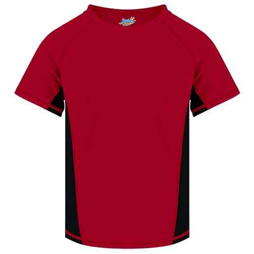 Image of Semois Boys Rash Guard Swim Shirt Short Sleeve Swimwear Toddler Kids Youth Rashguard Water Shirt UPF+ 50 Quick Dry Shirt