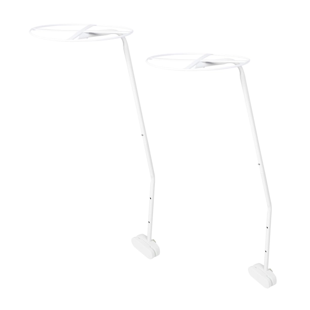LIFKOME 2 Set Supporti per Baldacchino Culla Acciaio Facile Installazione e Rimozione Telaio per Zanzariera e Decorazione e Resistente per Genitori Indaffarati