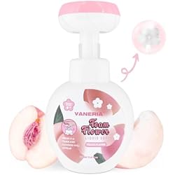 Dispensador De Jabon Espuma Flor VANERIA Jabón de Manos, Espumoso de Flores para Niños, Nutritivo Limpieza de Manos con Burbujas de Flores para Bebés, Niños y Adultos con Piel Sensible 350ml/11.8 Fl Oz