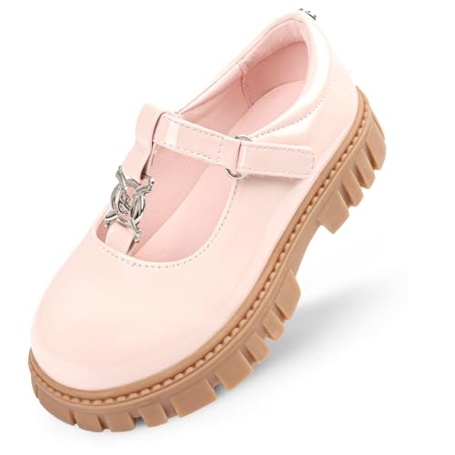 Image of Wulubaba Toddler Girl Dress Shoes Bow Black Dress School Shoes Princess Mary Jane for Toddler /Little Girl