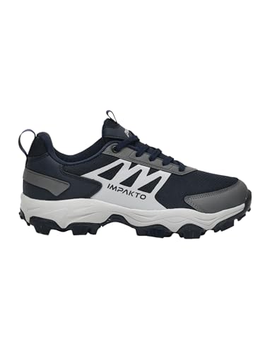 Image of Impakto Edgerunner Men's Hiking & Trekking Shoes | Lightweight & Breathable Outdoor Shoes | Anti-Skid All Terrain Grip | Cushioned Mid Sole | Trek Shoes for Mountain, Trail & Adventure