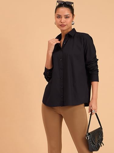 Image of barcino Black Poplin Oversized Shirt